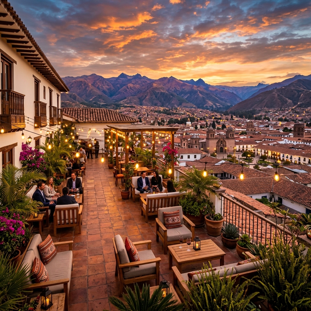 Terraza panorÃ¡mica con vista a Huamanga